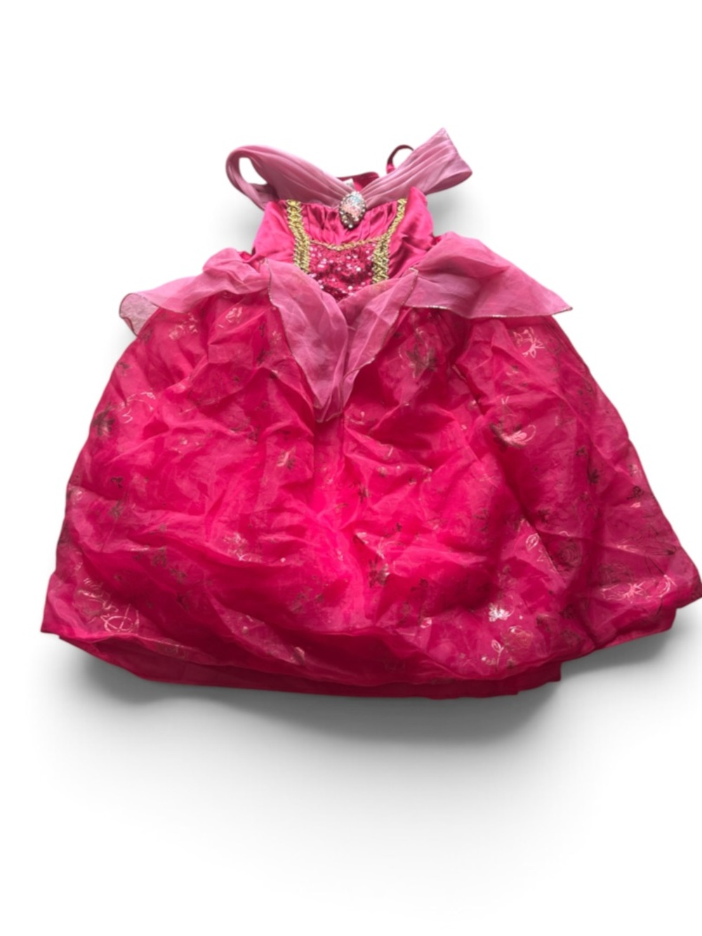 Disney Aurora Sleeping Beauty Gown Dress Sz 5/6 Costume World Land Cruise